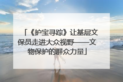 《护宝寻踪》让基层文保员走进大众视野——文物保护的群众力量