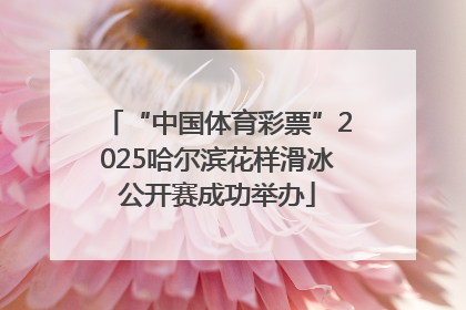 “中国体育彩票”2025哈尔滨花样滑冰公开赛成功举办