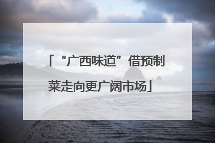 “广西味道”借预制菜走向更广阔市场