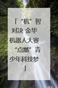 “机”智对决 金华机器人大赛“点燃”青少年科技梦