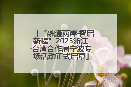 “融通两岸·智启新程”2025浙江·台湾合作周宁波专场活动正式启幕