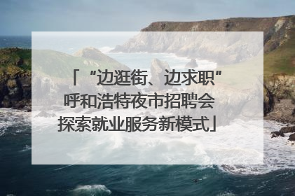 “边逛街、边求职” 呼和浩特夜市招聘会探索就业服务新模式