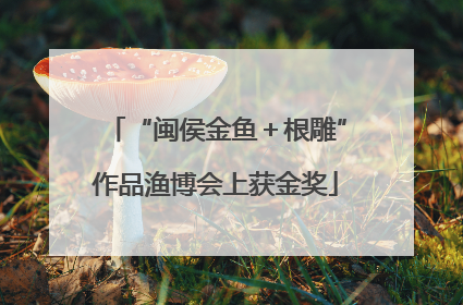 “闽侯金鱼＋根雕”作品渔博会上获金奖