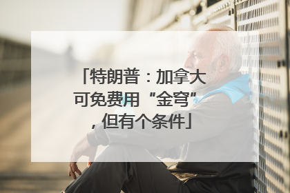 特朗普：加拿大可免费用“金穹”，但有个条件