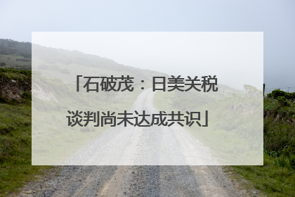 石破茂：日美关税谈判尚未达成共识