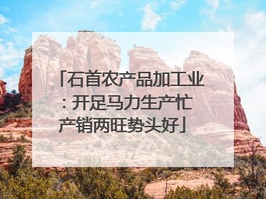 石首农产品加工业：开足马力生产忙 产销两旺势头好