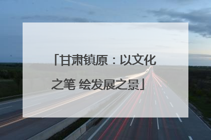 甘肃镇原：以文化之笔 绘发展之景