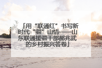 用“联通红”书写新时代“疆”山情——山东联通援疆干部郝兆武的乡村振兴答卷