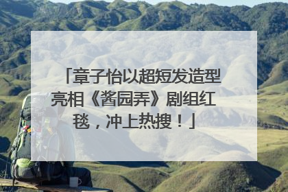 章子怡以超短发造型亮相《酱园弄》剧组红毯，冲上热搜！