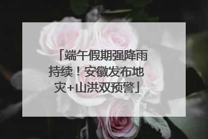 端午假期强降雨持续！安徽发布地灾+山洪双预警