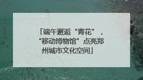 端午邂逅“青花”，“移动博物馆”点亮郑州城市文化空间