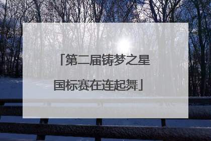 第二届铸梦之星国标赛在连起舞