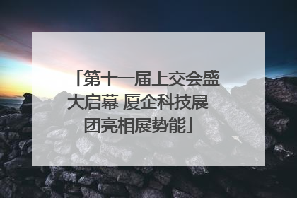 第十一届上交会盛大启幕 厦企科技展团亮相展势能
