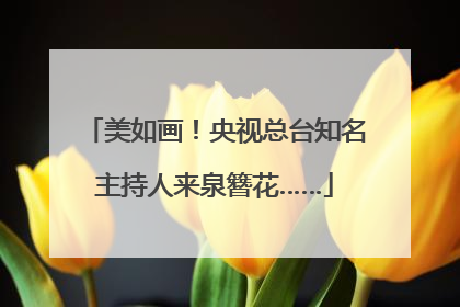 美如画！央视总台知名主持人来泉簪花……