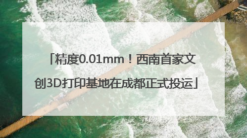 精度0.01mm！西南首家文创3D打印基地在成都正式投运