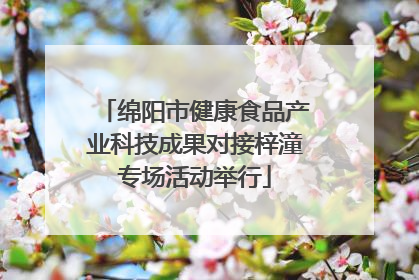 绵阳市健康食品产业科技成果对接梓潼专场活动举行