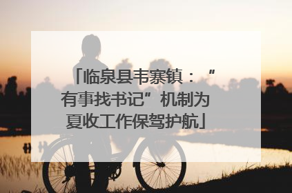 临泉县韦寨镇：“有事找书记”机制为夏收工作保驾护航