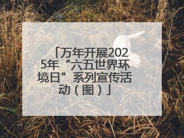 万年开展2025年“六五世界环境日”系列宣传活动（图）
