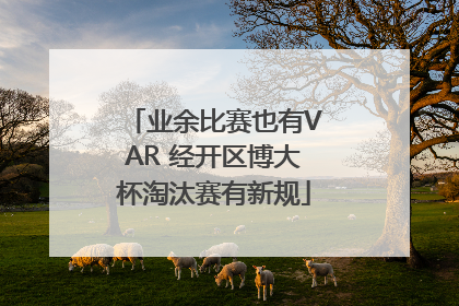 业余比赛也有VAR 经开区博大杯淘汰赛有新规