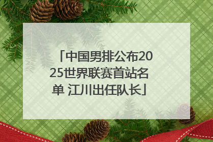 中国男排公布2025世界联赛首站名单 江川出任队长