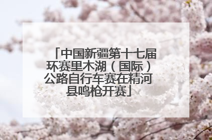 中国新疆第十七届环赛里木湖（国际）公路自行车赛在精河县鸣枪开赛