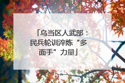 乌当区人武部：民兵轮训淬炼“多面手”力量