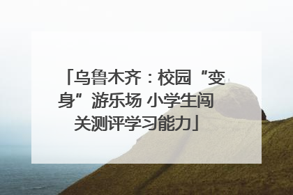 乌鲁木齐：校园“变身”游乐场 小学生闯关测评学习能力