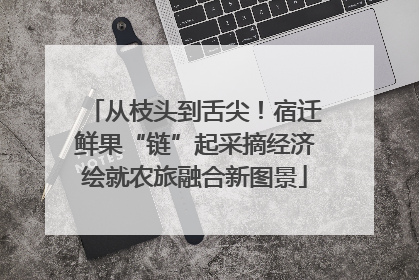 从枝头到舌尖！宿迁鲜果“链”起采摘经济绘就农旅融合新图景