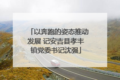 以奔跑的姿态推动发展 记安吉县孝丰镇党委书记沈强