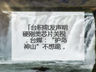 台积电发声明硬刚美芯片关税，台媒：“护岛神山”不想跪，赖当局呢？