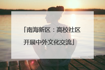 南海新区：高校社区开展中外文化交流