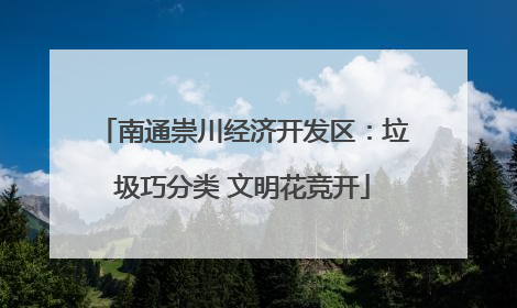 南通崇川经济开发区：垃圾巧分类 文明花竞开