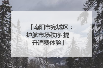 南阳市宛城区：护航市场秩序 提升消费体验