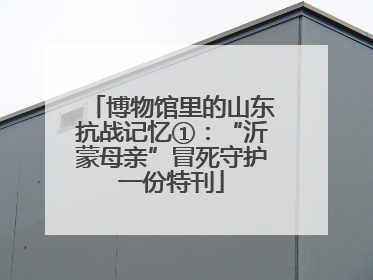 博物馆里的山东抗战记忆①：“沂蒙母亲”冒死守护一份特刊