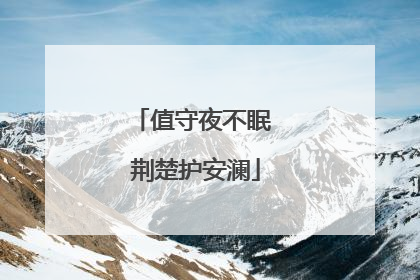 值守夜不眠 荆楚护安澜