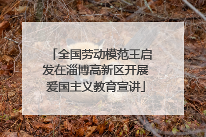 全国劳动模范王启发在淄博高新区开展爱国主义教育宣讲