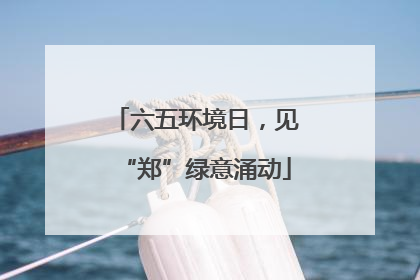 六五环境日，见“郑”绿意涌动