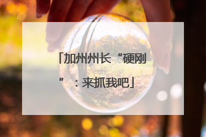 加州州长“硬刚”：来抓我吧