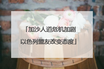 加沙人道危机加剧 以色列盟友改变态度