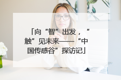 向“智”出发，“触”见未来——“中国传感谷”探访记