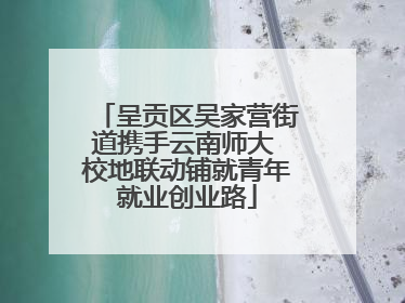 呈贡区吴家营街道携手云南师大 校地联动铺就青年就业创业路