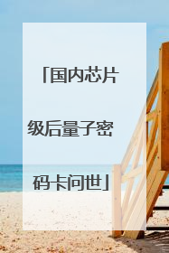 国内芯片级后量子密码卡问世
