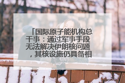 国际原子能机构总干事：通过军事手段无法解决伊朗核问题，其核设施仍具备相关产能，只需要数月就能生产出浓缩铀