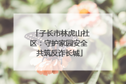 子长市林虎山社区：守护家园安全 共筑反诈长城