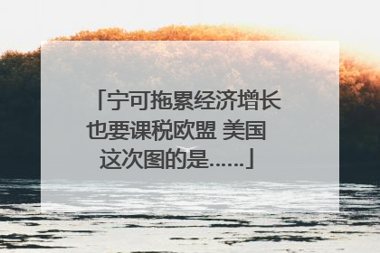 宁可拖累经济增长也要课税欧盟 美国这次图的是……