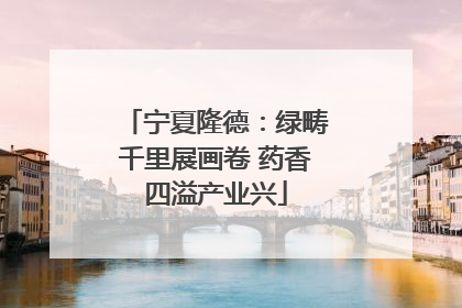 宁夏隆德：绿畴千里展画卷 药香四溢产业兴