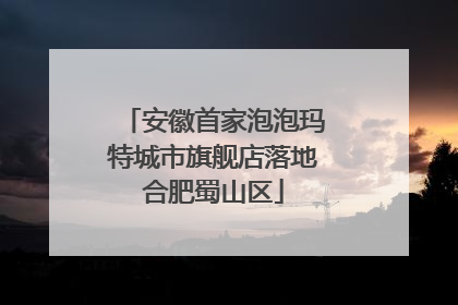 安徽首家泡泡玛特城市旗舰店落地合肥蜀山区