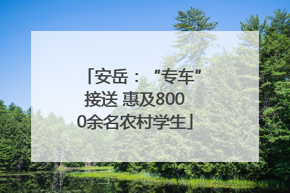 安岳：“专车”接送 惠及8000余名农村学生