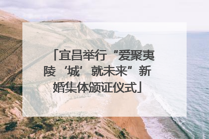 宜昌举行“爱聚夷陵‘城’就未来”新婚集体颁证仪式