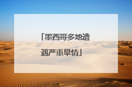 墨西哥多地遭遇严重旱情